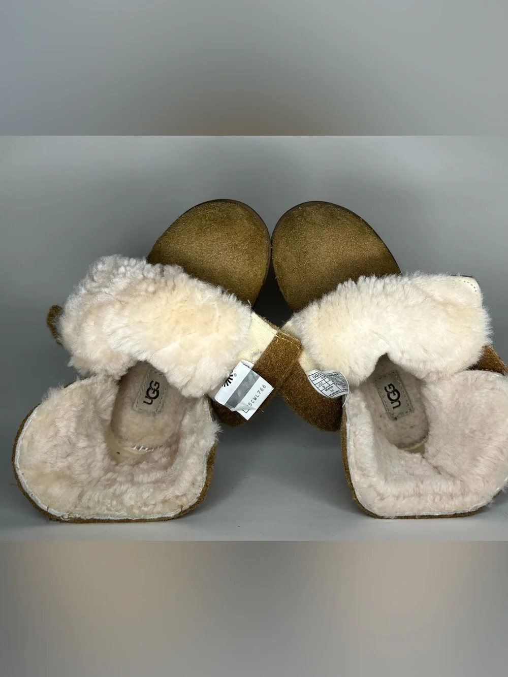 UGG Keelan II Toddler Chestnut Sheepskin Suede Winter Boots Sz 9 toddler